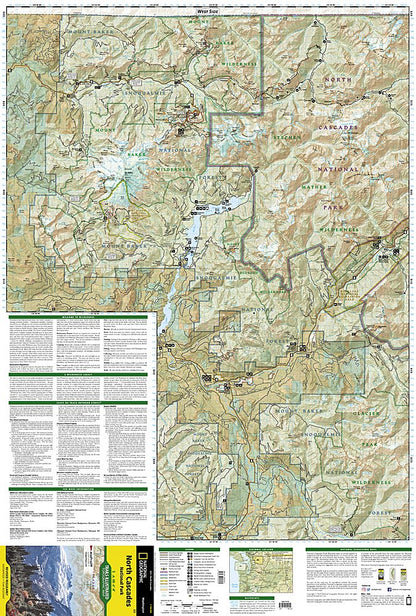 National Geographic Trails Illustrated WA North Cascades National Park Map TI00000223