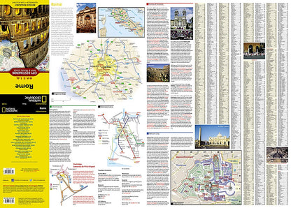 National Geographic City Destination Map Rome Italy DC01020330