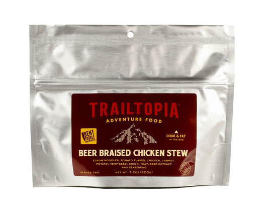 Trailtopia Bent Paddle Beer Braised Chicken Stew 2 Serving