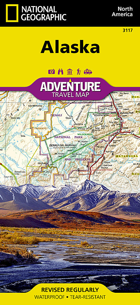 National Geographic Adventure Map US Alaska AD00003117