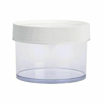 Nalgene 16oz Poly Straight-Side Wide Mouth Storage Bottle/Jar Clear w/White Lid