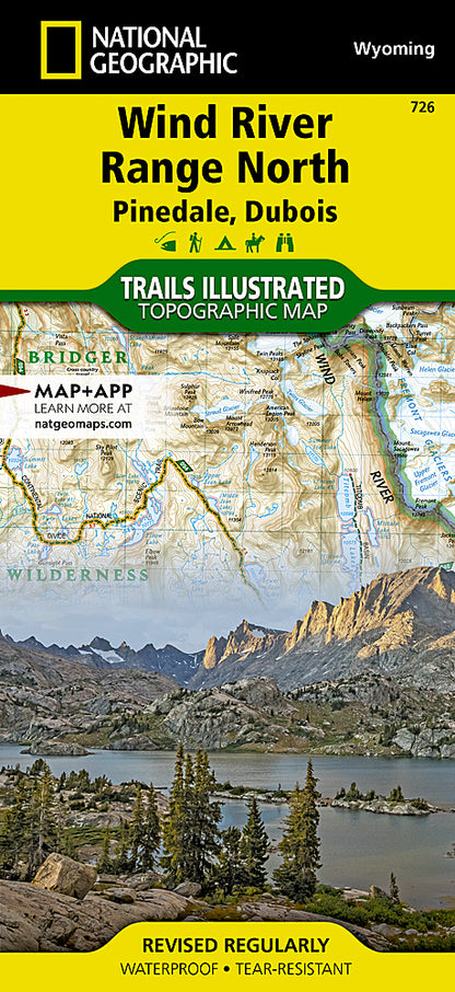 National Geographic Wind River Range Map Pack Bundle TI01021281B