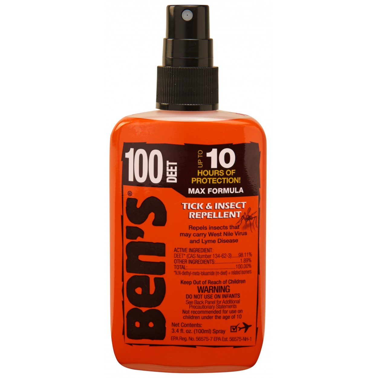 Ben's 100% Insect Repellent 3.4 fl oz Pump Spray Uncarded 0006-7081