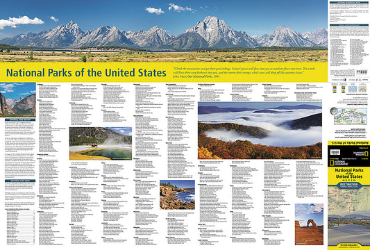 National Geographic National Parks United States Destination Touring Map & Guide DM01021205