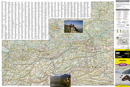 National Geographic Adventure Map Austria Europe AD00003319