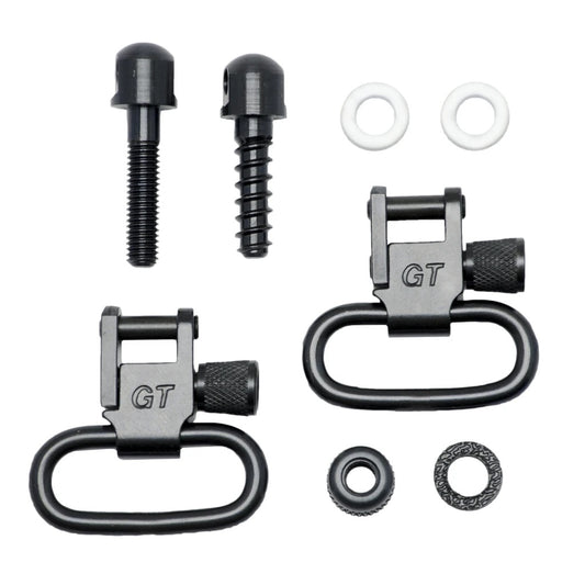 GROVTEC Black 1" Locking Swivel Set with Studs 1-Pair GTSW07