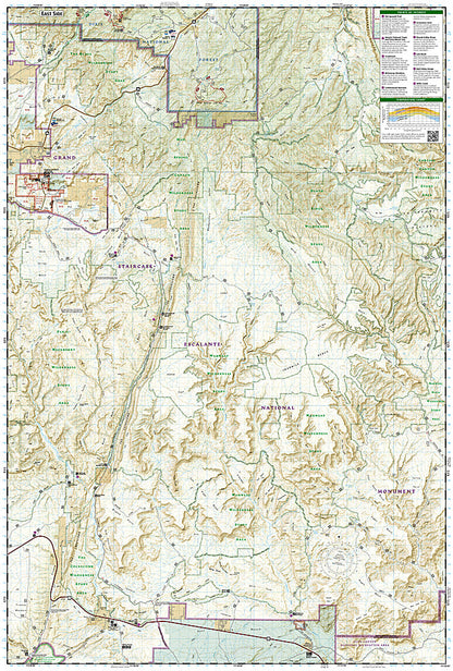 National Geographic Trails Illustrated UT Grand Staircase Paunsaugunt Map TI00000714