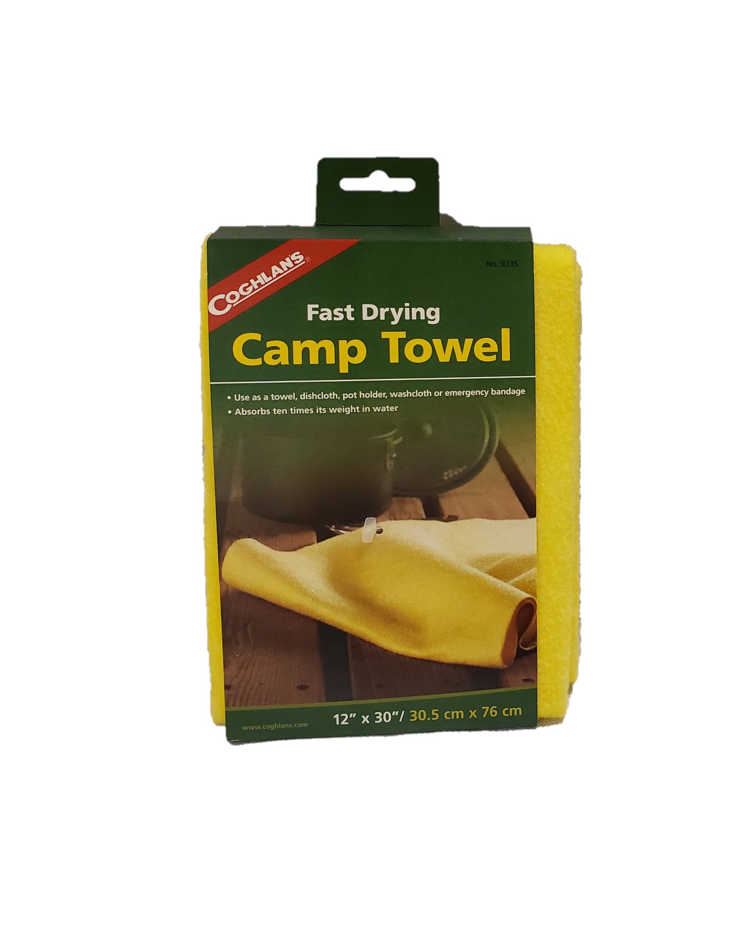 Coghlan's 12x30 Camp Towel Ultralight Dish/Wash Cloth Fast Dry Coghlans 9335