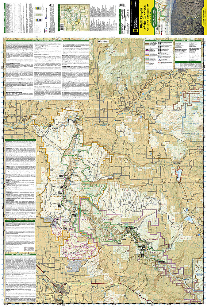 National Geographic Trails Illustrated Colorado Black Canyon Of Gunnison Map TI00000245