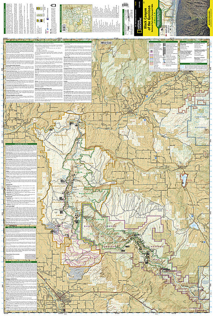 National Geographic Trails Illustrated Colorado Black Canyon Of Gunnison Map TI00000245