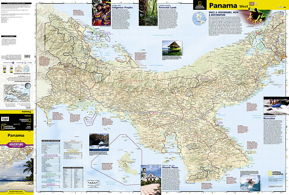 National Geographic Adventure Map Panama AD00003101